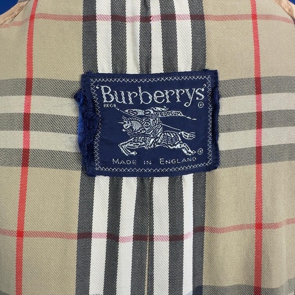Vintage 80's Burberrys Prorsum Trench Coat Long England Classic Chic Size 42 - Picture 8 of 13